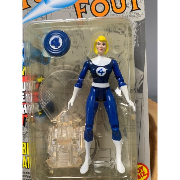Marvel 1994 Fantastic Four Invisible Woman Figure with Catapult Power Launcher B - Picture 2 of 7